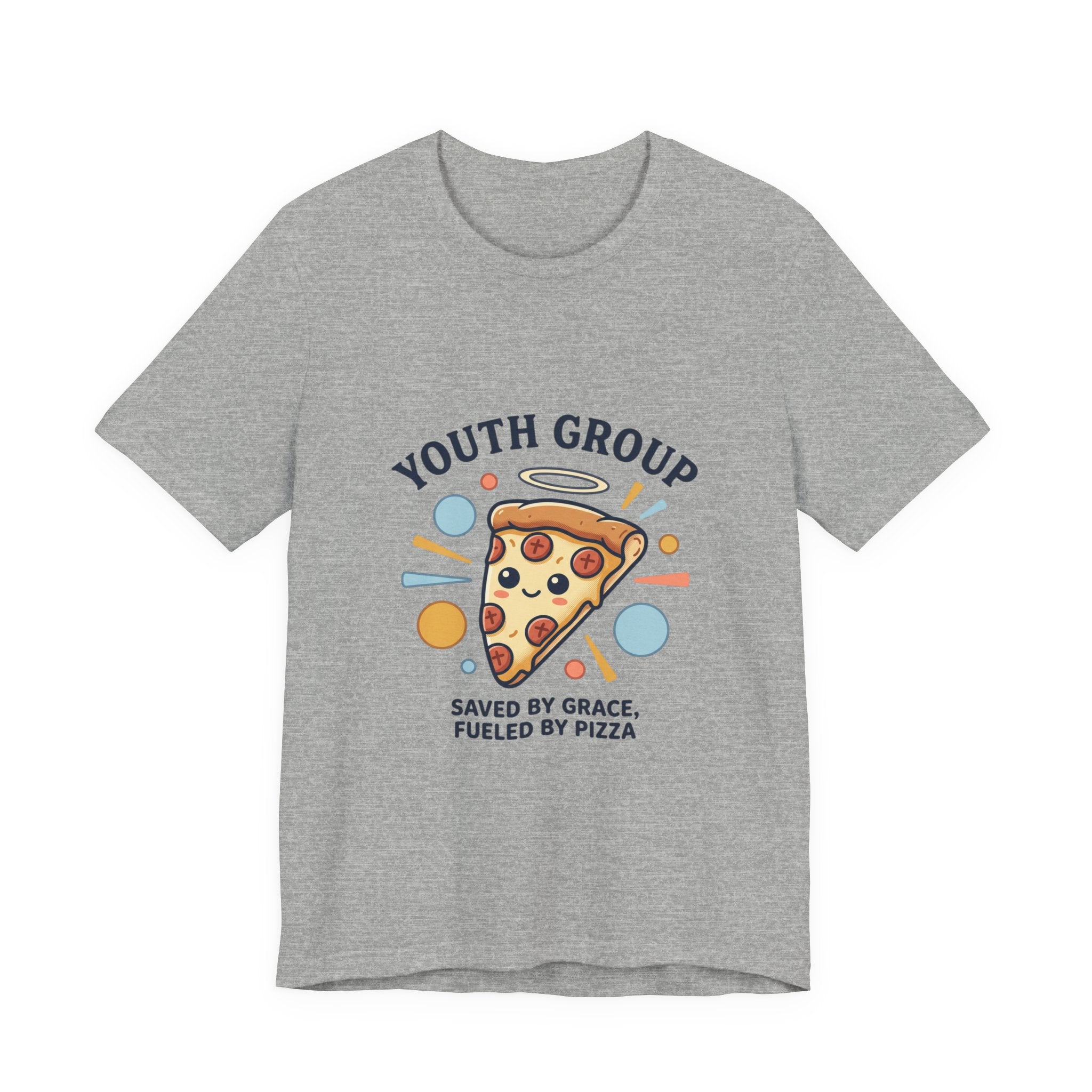 Saved by Grace Pizza Tee | Christian memes, youth group retro church tee