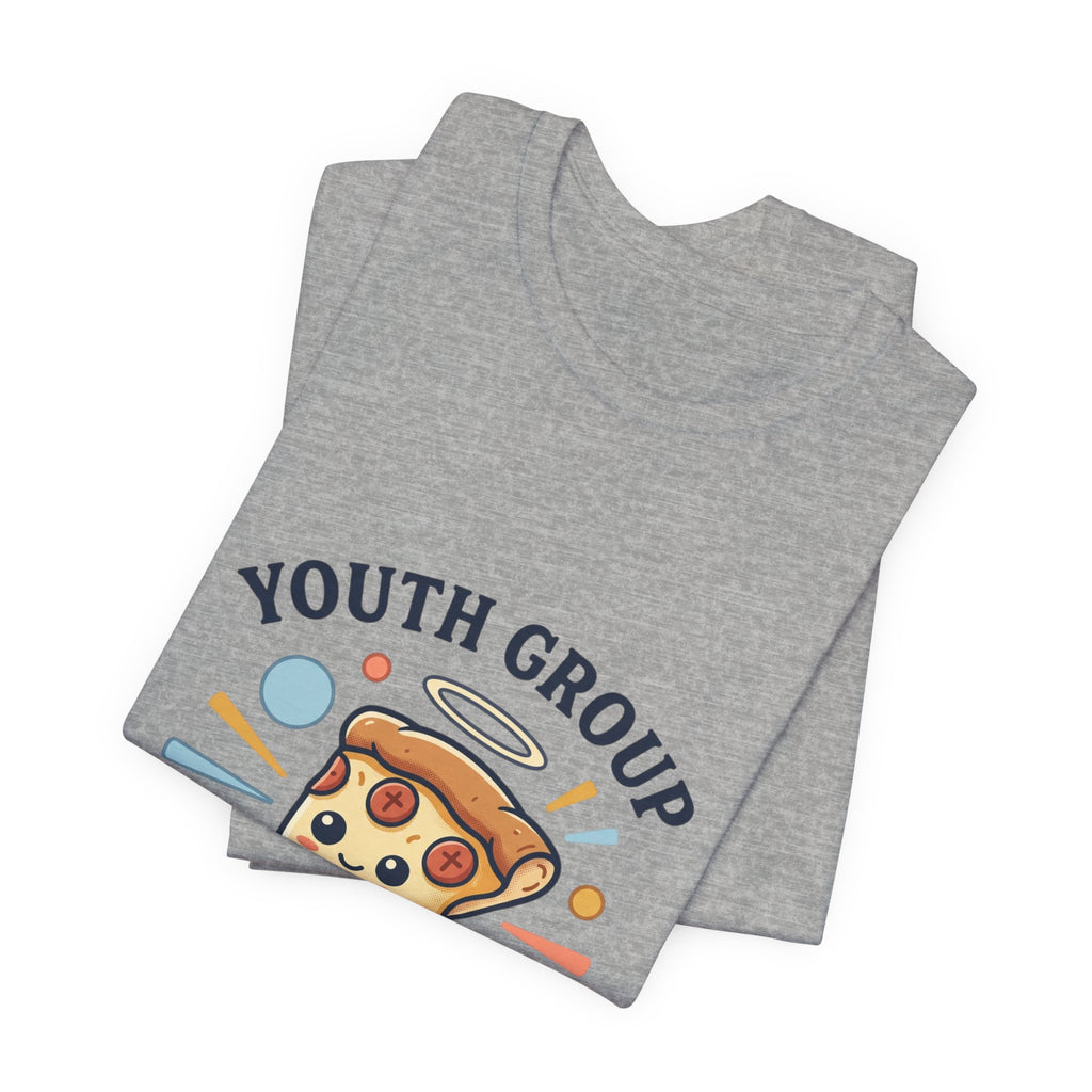 Saved by Grace Pizza Tee | Christian memes, youth group retro church tee
