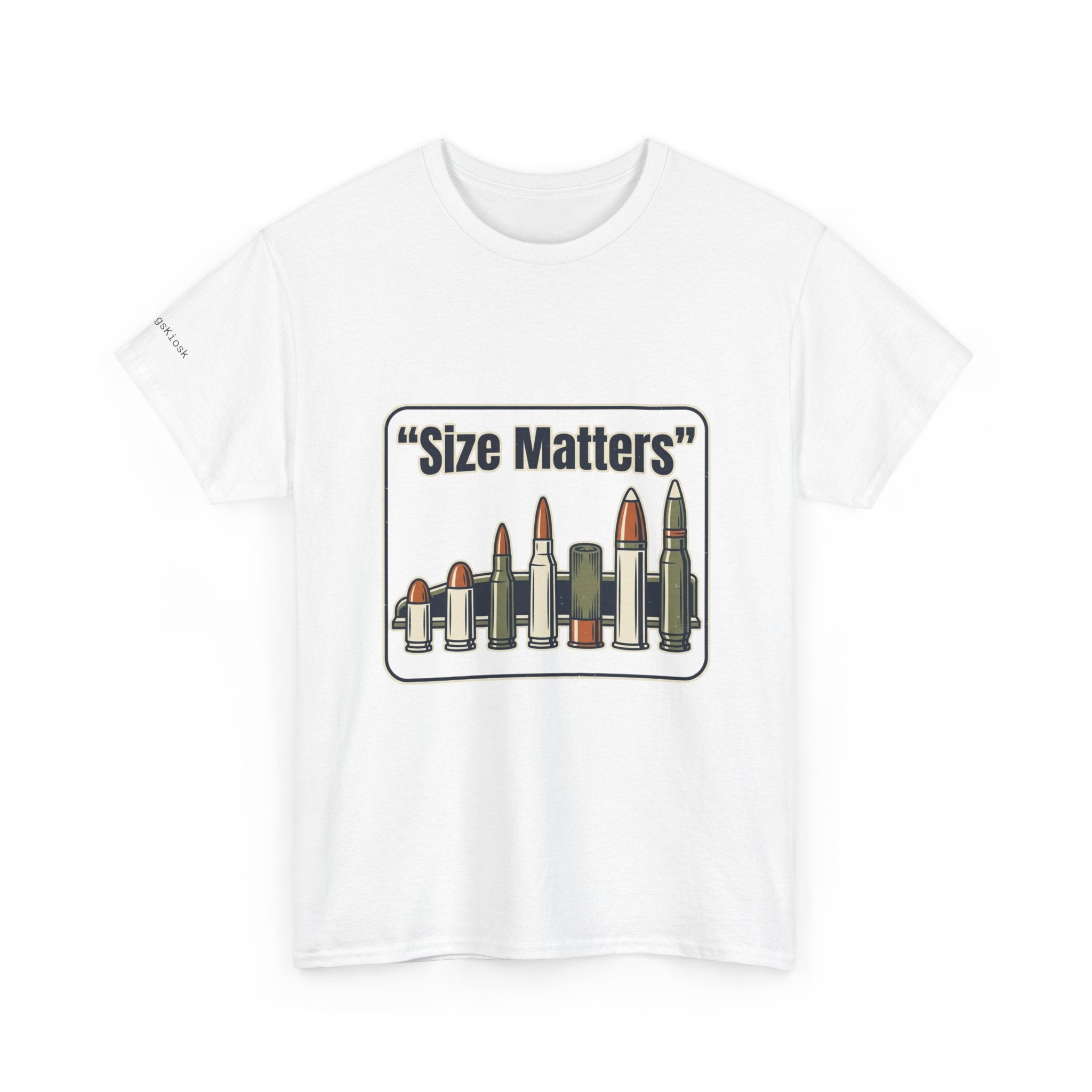 Size Matters Ammo T-Shirt — Funny Shooting/Ballistics Tee