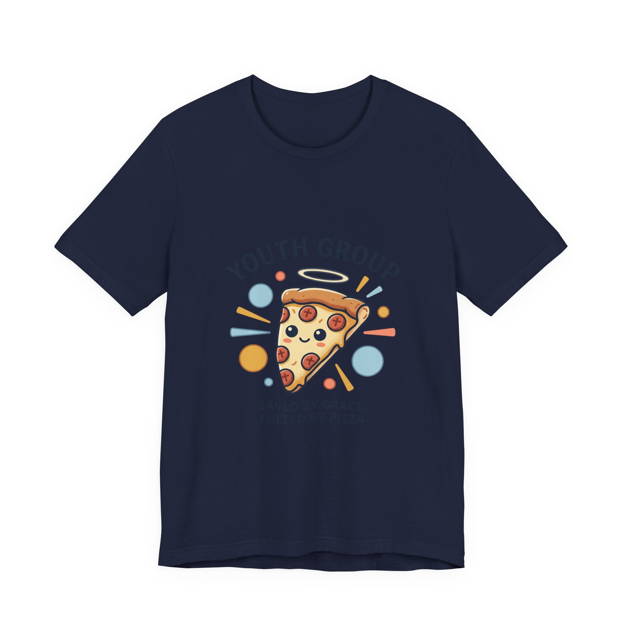 Saved by Grace Pizza Tee | Christian memes, youth group retro church tee
