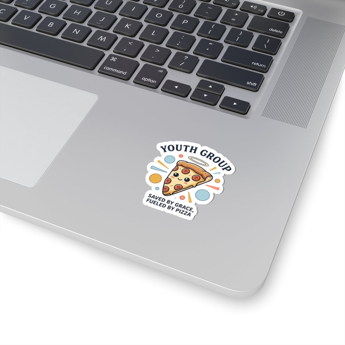 Saved by Grace Pizza Sticker | Christian Memes, Youth Group