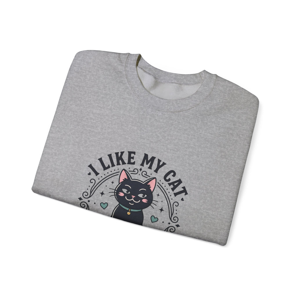 I Like My Cat More Than People Sweatshirt | Black Cat, Funny Cat Shirt, Witchy Cat