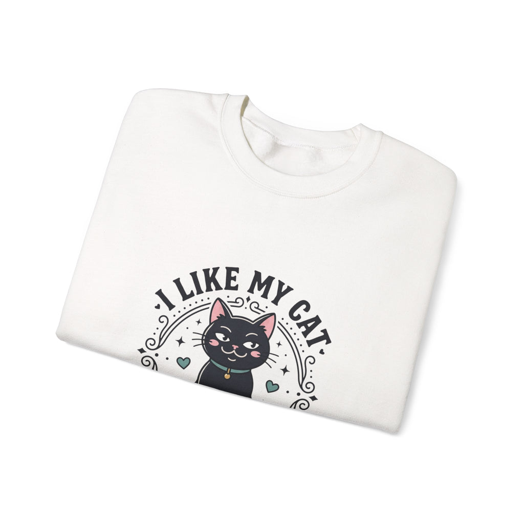 I Like My Cat More Than People Sweatshirt | Black Cat, Funny Cat Shirt, Witchy Cat