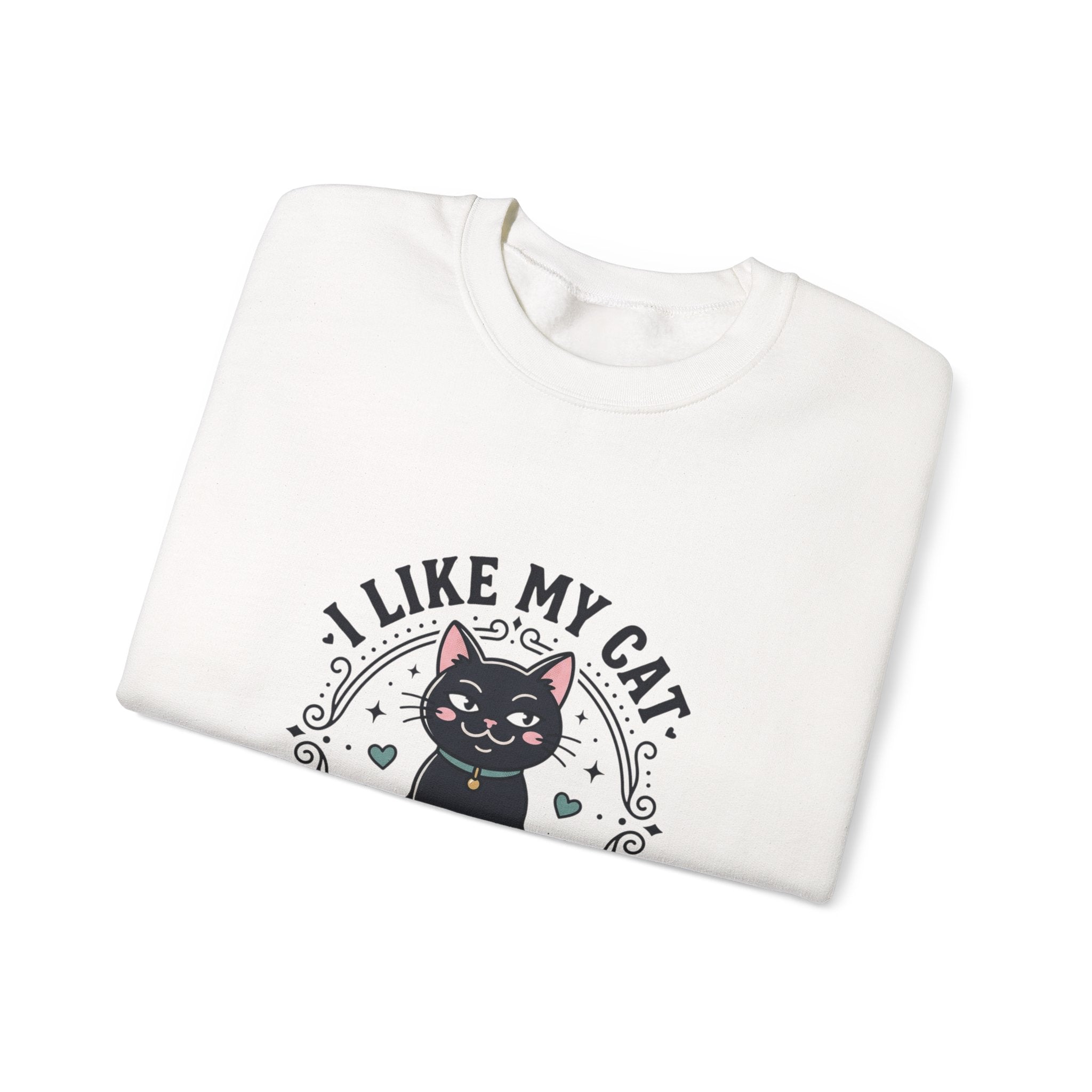 I Like My Cat More Than People Sweatshirt | Black Cat, Funny Cat Shirt, Witchy Cat