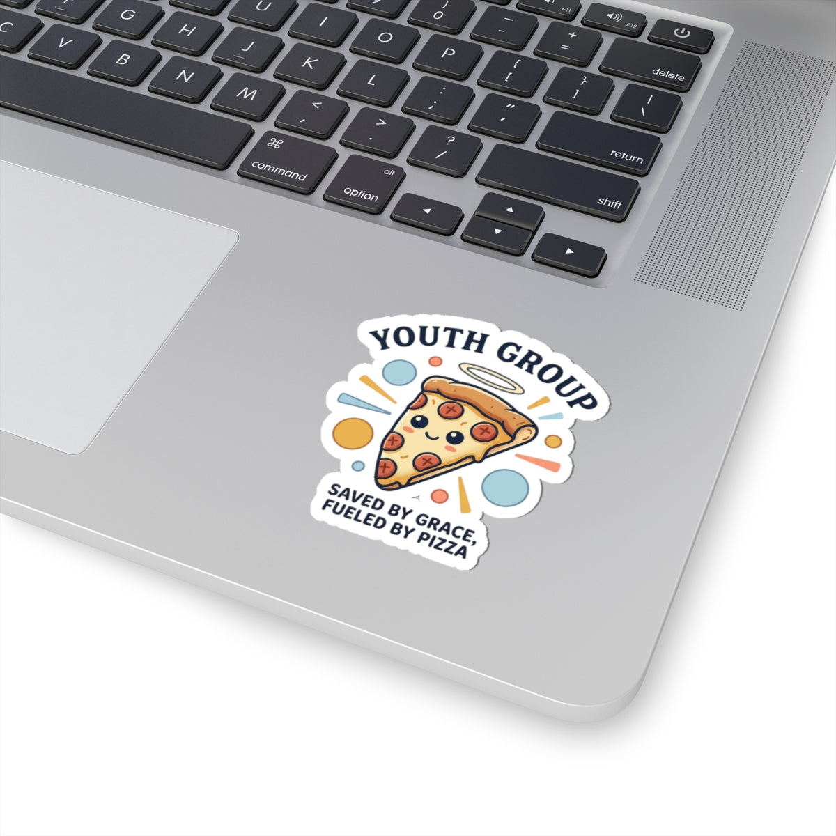 Saved by Grace Pizza Sticker | Christian Memes, Youth Group