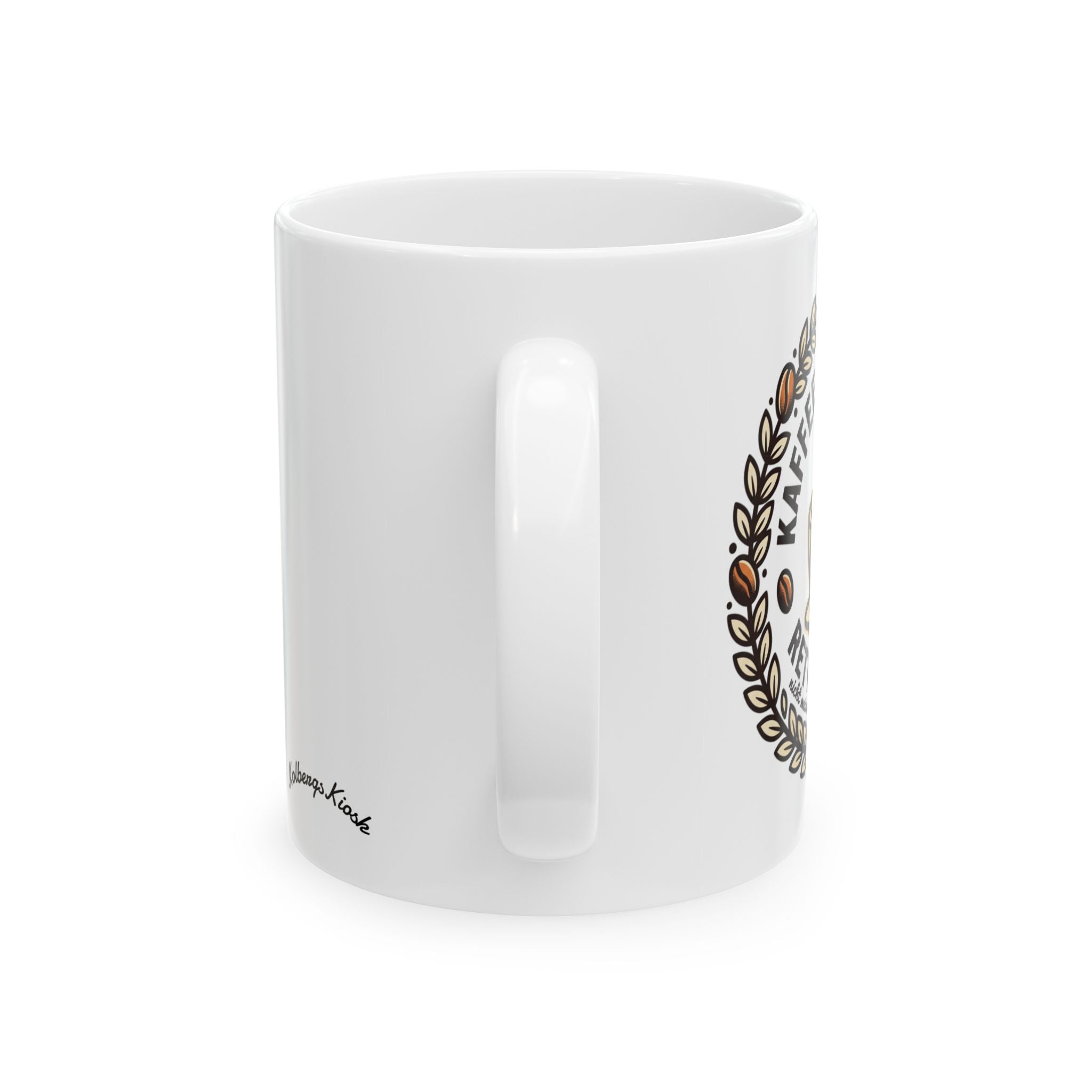 Coffee Lover Ceramic Mug — "Glaube an Morgen, Genieße das Leben" 11oz/15oz