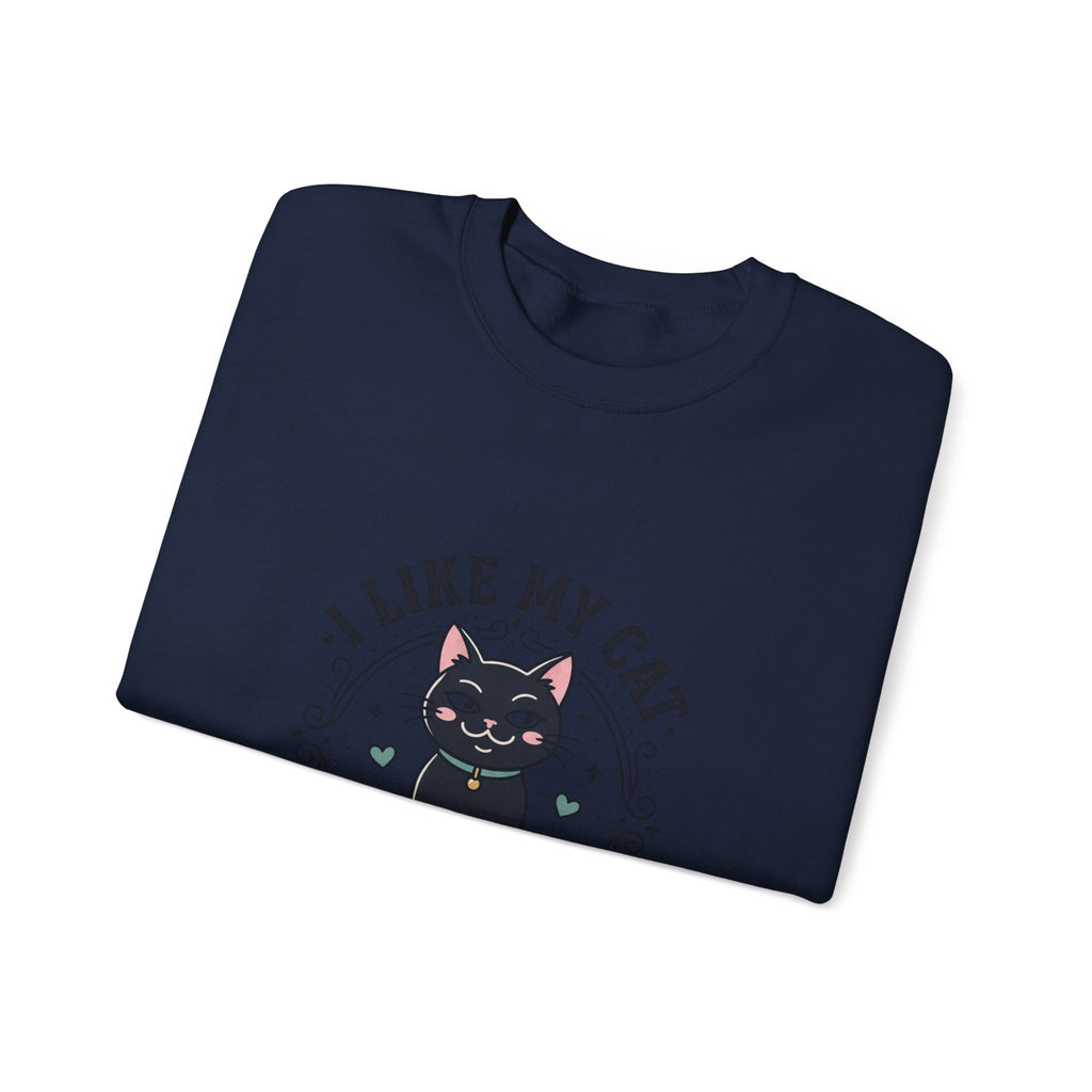 I Like My Cat More Than People Sweatshirt | Black Cat, Funny Cat Shirt, Witchy Cat