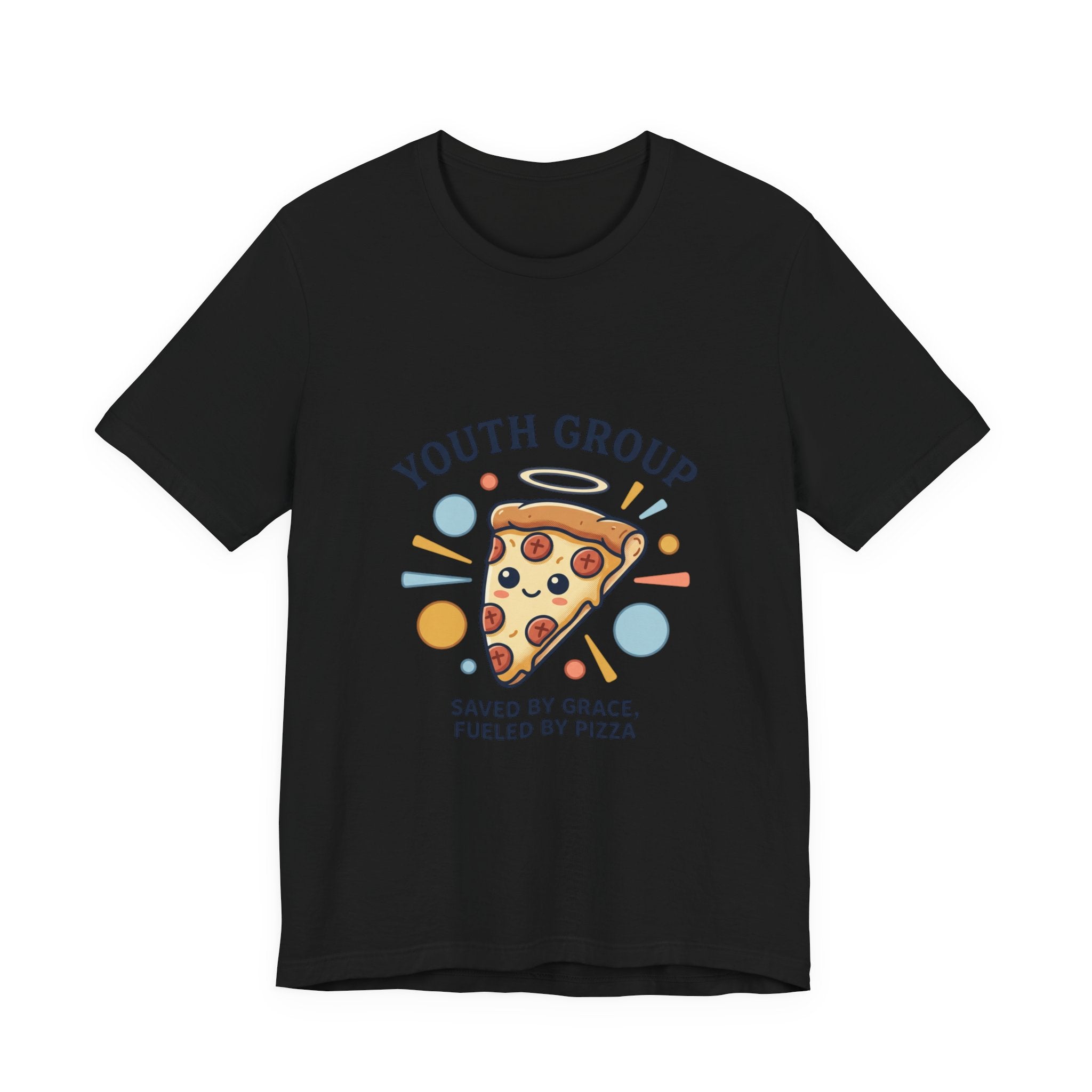 Saved by Grace Pizza Tee | Christian memes, youth group retro church tee
