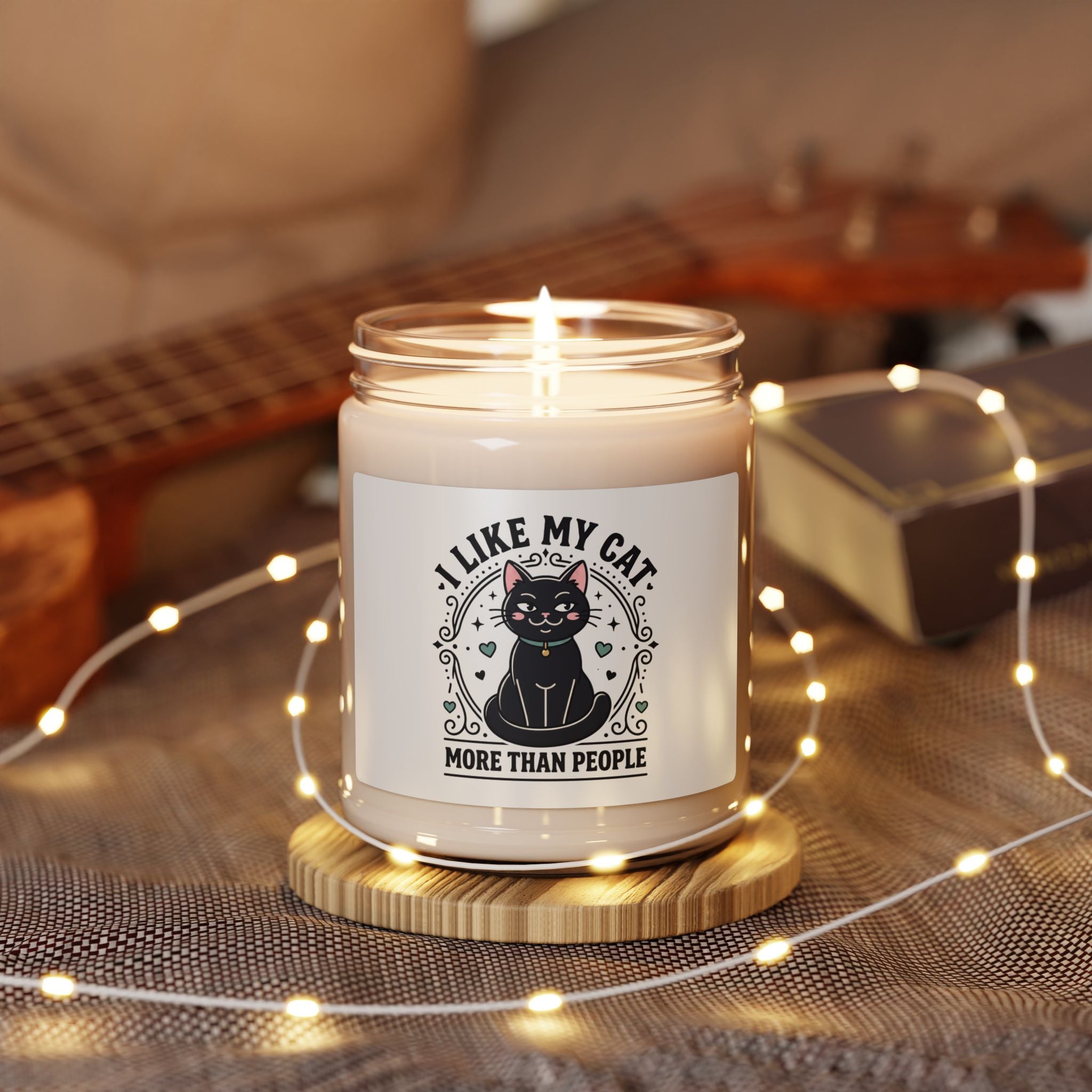 I Like My Cat More Than People Candle | Black Cat, Cat Lovers