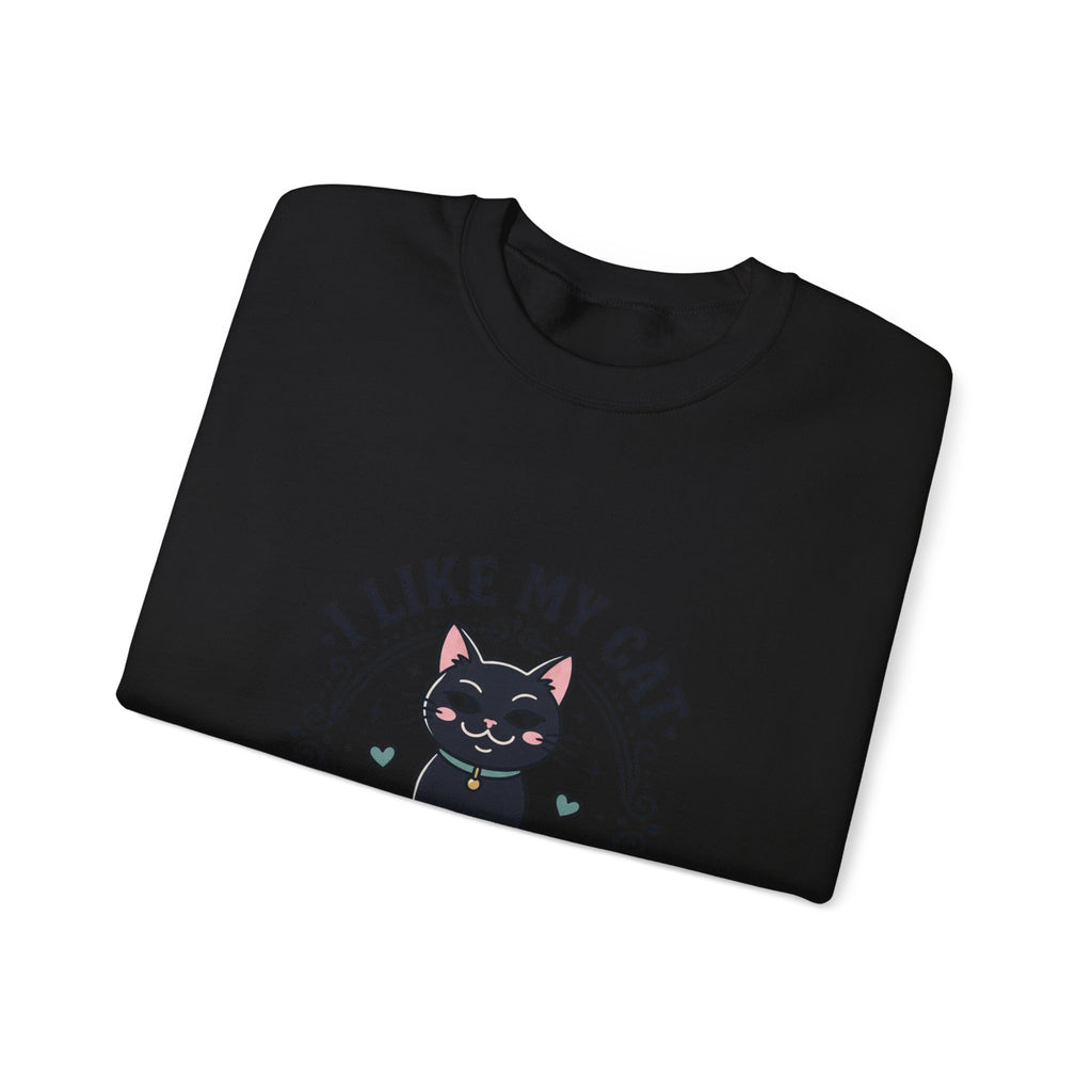 I Like My Cat More Than People Sweatshirt | Black Cat, Funny Cat Shirt, Witchy Cat