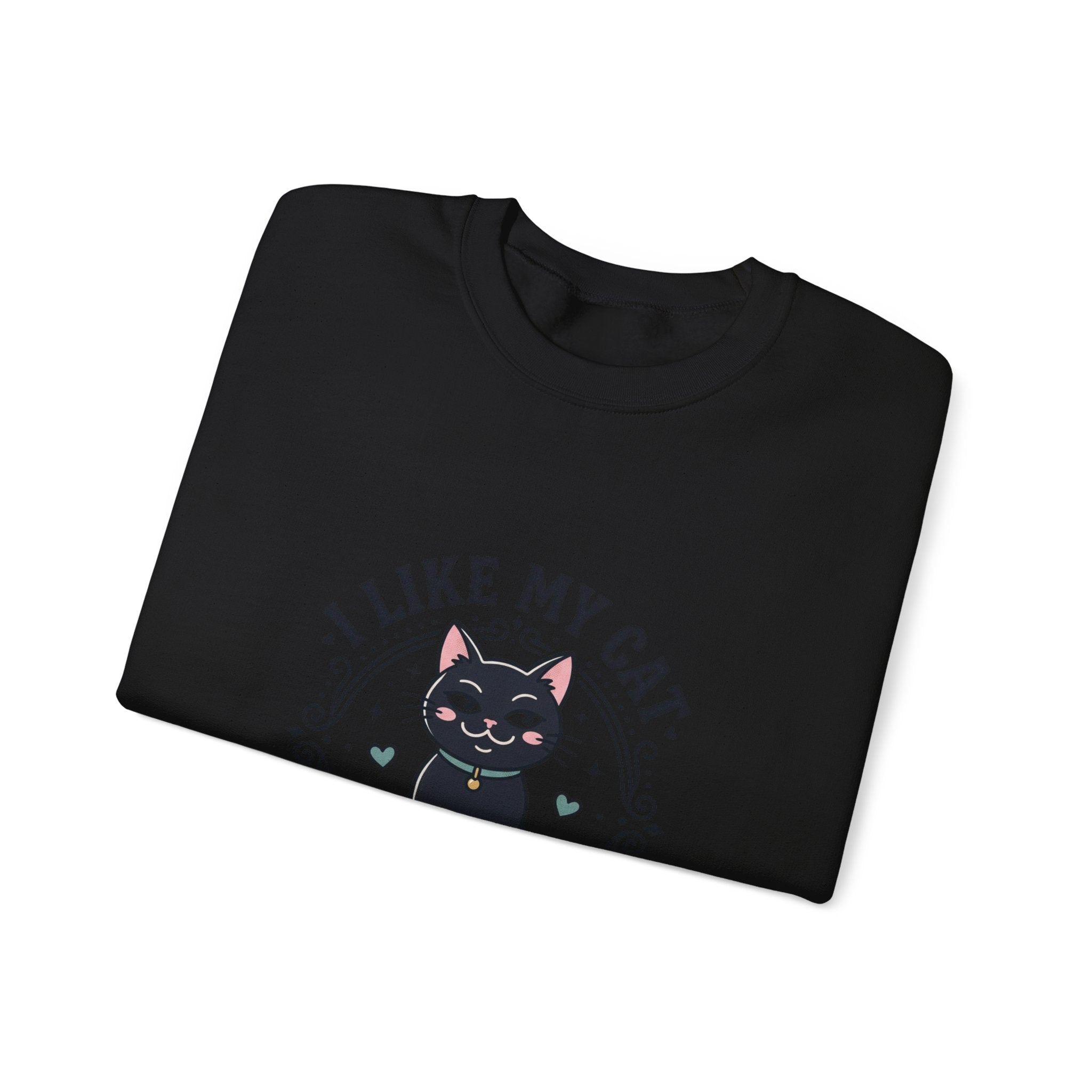 I Like My Cat More Than People Sweatshirt | Black Cat, Funny Cat Shirt, Witchy Cat
