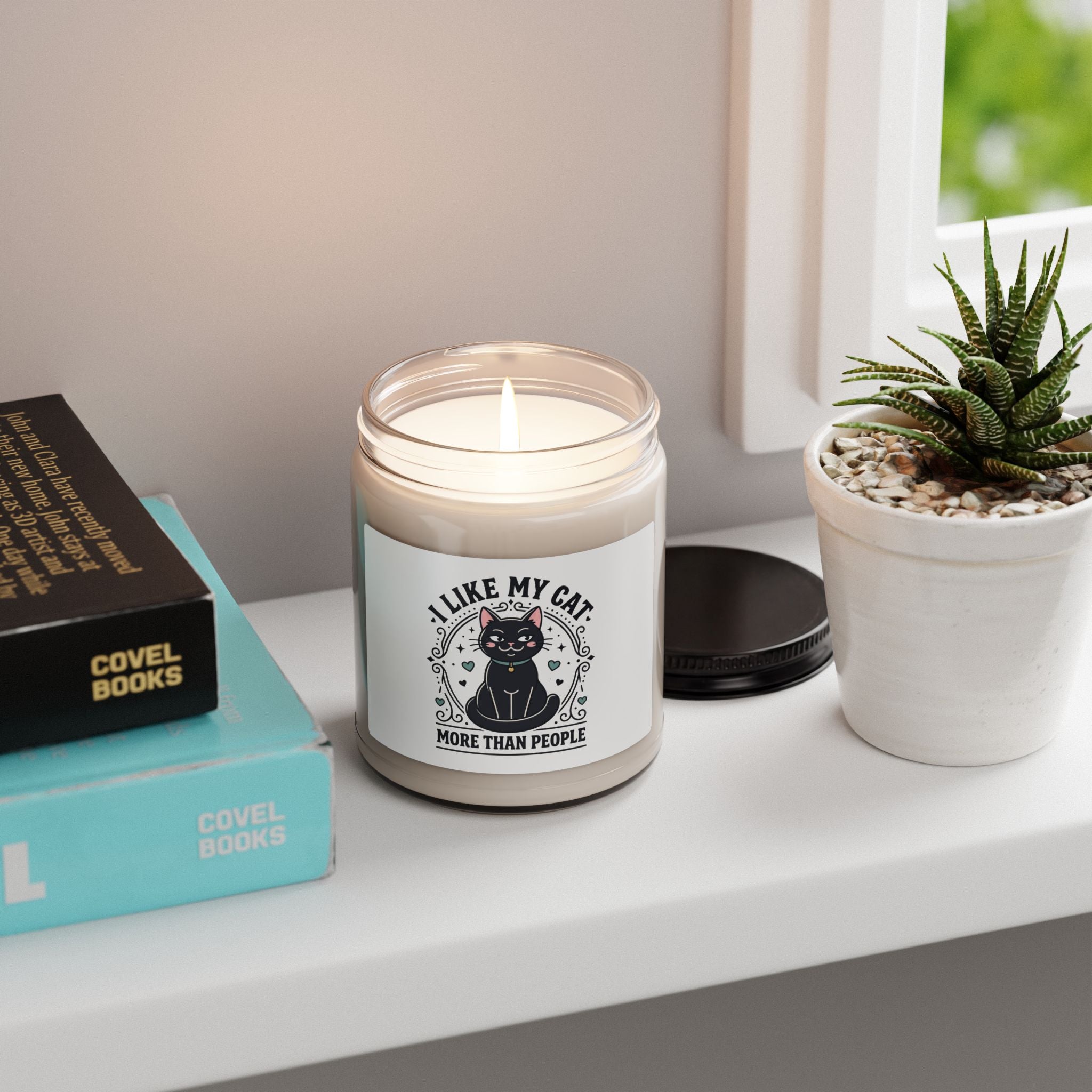 I Like My Cat More Than People Candle | Black Cat, Cat Lovers