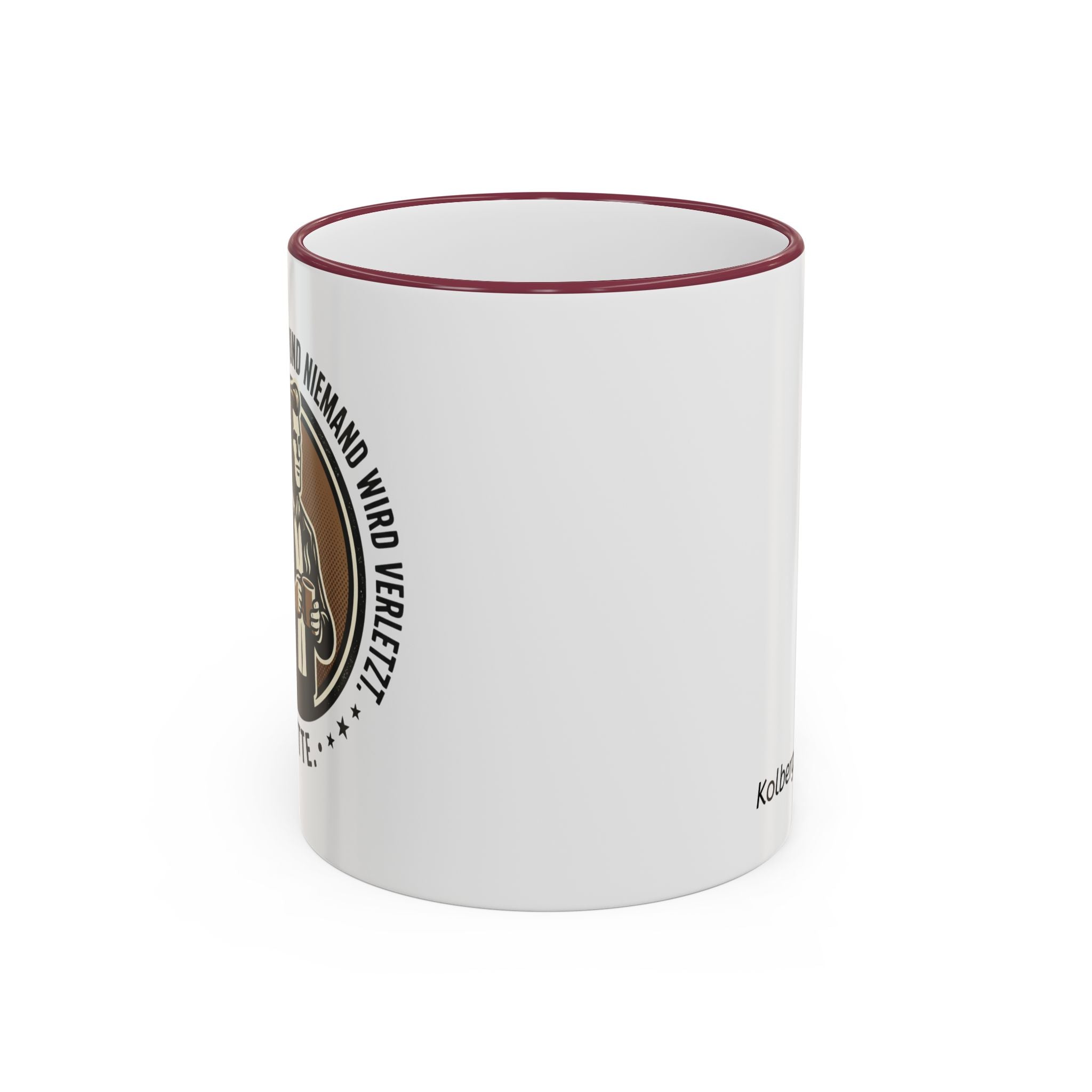 Kaffeetasse : Man bringe mir Kaffee, und niemand wird verletzt.