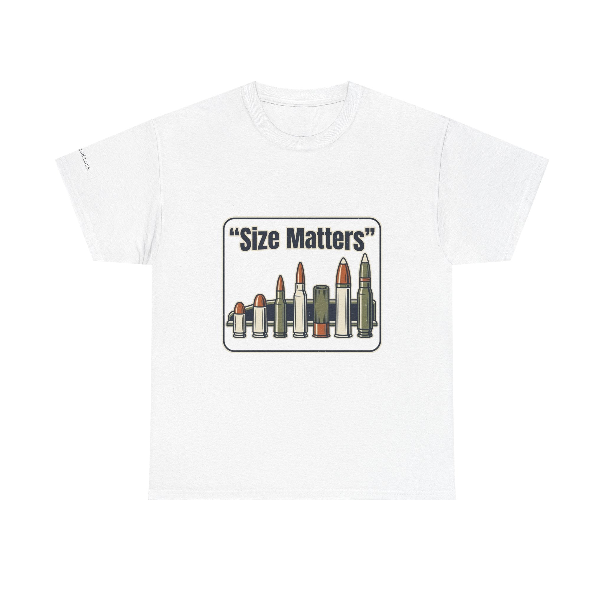 Size Matters Ammo T-Shirt — Funny Shooting/Ballistics Tee