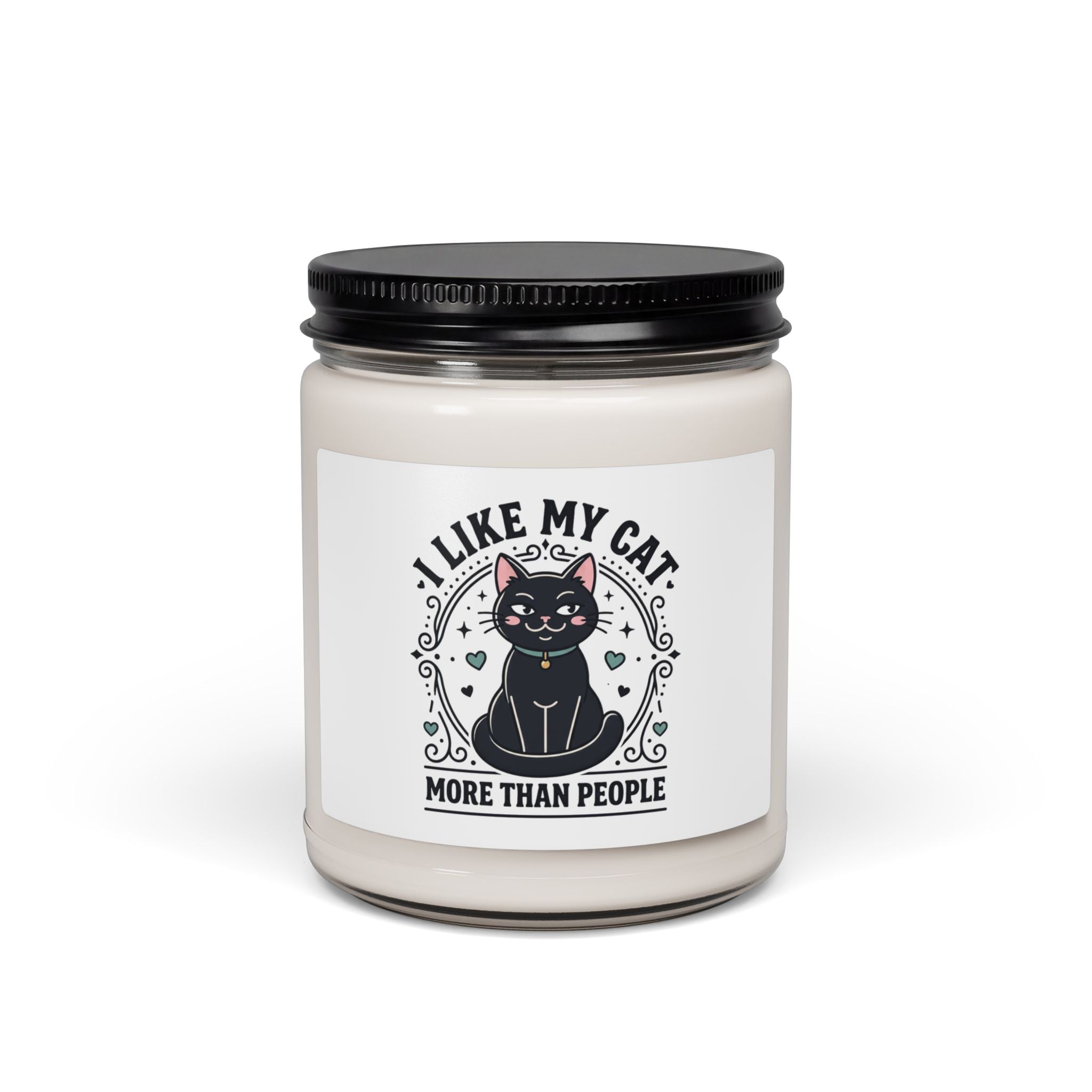 I Like My Cat More Than People Candle | Black Cat, Cat Lovers